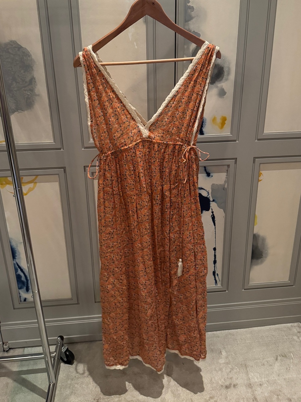 Flowy Drawstring Summer Dress